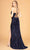 Elizabeth K GL3081 - Sequined Cowl Prom Gown Special Occasion Dress