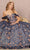 Elizabeth K GL3106 - Floral Appliqued Quinceanera Ballgown Special Occasion Dress