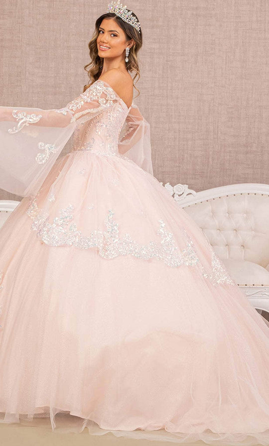 Elizabeth K GL3109 - Bell Sleeve Quinceanera Ballgown