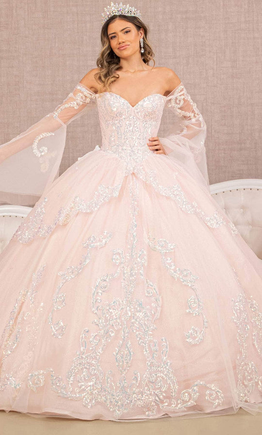 Elizabeth K GL3109 - Bell Sleeve Quinceanera Ballgown