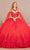Elizabeth K GL3110 - Sweetheart Butterfly Appliqued Ballgown Special Occasion Dress XS / Red