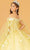 Elizabeth K GL3111 - Glitter Embroidered Ballgown Special Occasion Dress