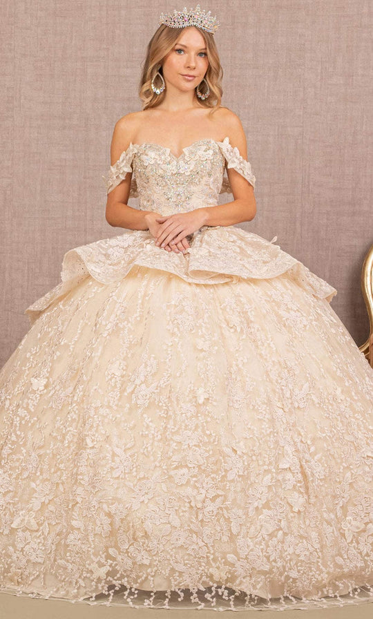 Elizabeth K GL3112 - Sweetheart Peplum Ballgown