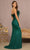 Elizabeth K GL3113 - Feathered Trim Sweetheart Evening Gown Special Occasion Dress