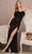 Elizabeth K GL3113 - Feathered Trim Sweetheart Evening Gown Special Occasion Dress