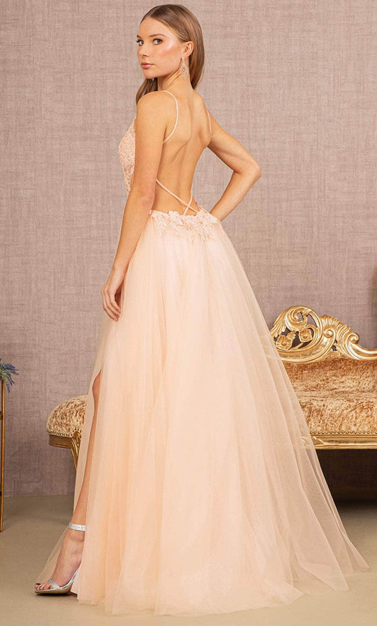 Elizabeth K GL3152 - Embroidered Bodice A-line Prom Dress