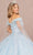 Elizabeth K GL3166 - Feathered Neckline Ball Gown Special Occasion Dress