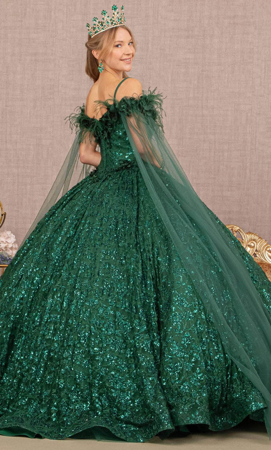 Elizabeth K GL3169 - Cold Shoulder Quinceanera Gown