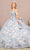 Elizabeth K GL3174 - Jacquard Cold Shoulder Ballgown Special Occasion Dress