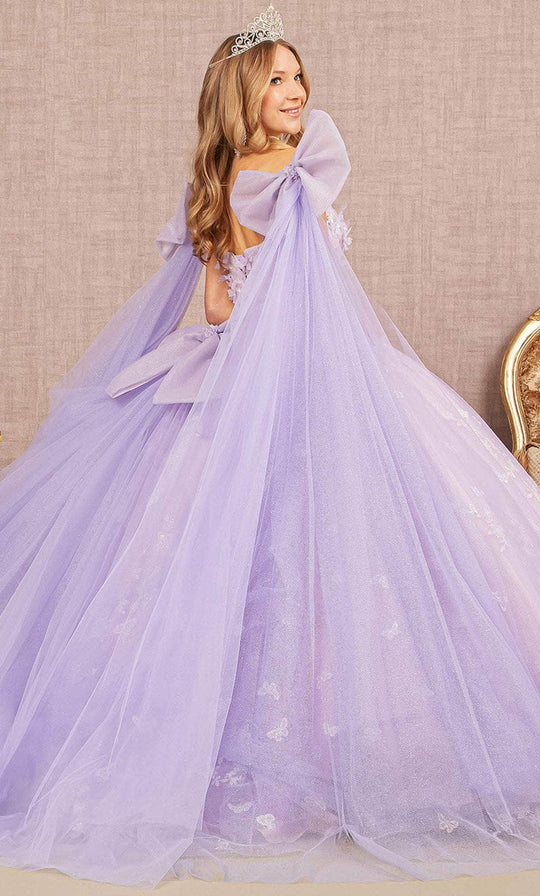 Elizabeth K GL3175 - Bow-Detailed Long Quinceanera Gown