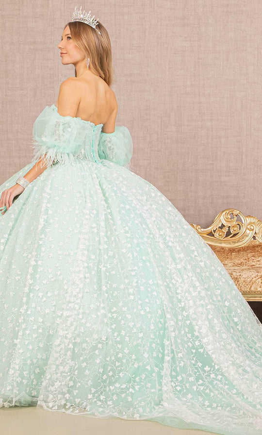 Elizabeth K GL3176 - Strapless Glitter Ball Gown