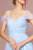 Elizabeth K - Gossamer Tulle Cold Shoulder A-Line Gown GL2610 - 1 pc Baby Blue In Size 2XL Available CCSALE 2XL / Baby Blue