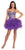 Elizabeth K - GS1024 Organza Corset Style Ruffle Dress Special Occasion Dress XS / Purple