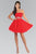 Elizabeth K - GS1053 Jewel Embellished Waist Sweetheart Dress Special Occasion Dress XS / Red