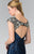 Elizabeth K - GS1436 Sequined V Neck Cocktail Dress Special Occasion Dress
