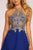Elizabeth K - GS1615 Gilt-Embroidered High Halter Chiffon Dress Special Occasion Dress
