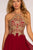 Elizabeth K - GS1615 Gilt-Embroidered High Halter Chiffon Dress Special Occasion Dress
