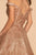 Elizabeth K - GS1626 Off-Shoulder Glitter A-Line Cocktail Dress Special Occasion Dress