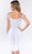 Elizabeth K - GS1966 Flutter Strap Embroidered A-Line Dress Cocktail Dresses