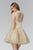 Elizabeth K - GS2032 Beaded Illusion High Neck Tulle Dress Special Occasion Dress