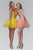Elizabeth K - GS2034 Jewel Embellished Sweetheart Tulle Dress Special Occasion Dress XS / Peach