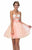 Elizabeth K - GS2131 Strapless Floral Cocktail Dress Special Occasion Dress