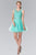 Elizabeth K - GS2375 Lace Illusion A-Line Tulle Short Dress Bridesmaid Dresses XS / Mint