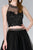 Elizabeth K - GS2398 Two Piece Applique Halter Tulle A-line Dress Cocktail Dresses
