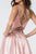 Elizabeth K - GS2843 A-Line Satin Cocktail Dress With Beaded Waistband Homecoming Dresses