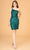 Elizabeth K GS3093 - Lace-Up Back Cocktail Dress Special Occasion Dress XS / Green