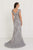 Elizabeth K - Lace Embroidered Long Sheath Dress GL1540 - 1 pc Silver in size XS and 1 pc Mauve in Size M Available CCSALE