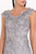 Elizabeth K - Lace Embroidered Long Sheath Dress GL1540 CCSALE