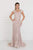 Elizabeth K - Lace Embroidered Long Sheath Dress GL1540 - 1 pc Silver in size XS and 1 pc Mauve in Size M Available CCSALE 3XL / Mauve