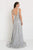 Elizabeth K - Sequined Plunging V-neck A-line Evening Gown GL1575 CCSALE