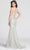 Ellie Wilde EW118054 - Embellished Sleeveless Prom Dress Prom Dresses 00 / Silver