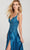 Ellie Wilde EW119048 - Shimmering Plunging V-neck Long Dress Evening Dresses