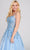 Ellie Wilde EW120014 - Applique Tulle A-Line Prom Dress Prom Dresses