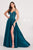 Ellie Wilde EW121001 Strappy Open Back Crystal Studded Satin Gown Prom Dresses