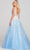 Ellie Wilde EW121028 - Side Cutouts Semi-Ballgown Prom Dresses