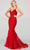 Ellie Wilde EW121055 - Embroidered Sleeveless Prom Dress Prom Dresses 00 / Red