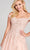 Ellie Wilde EW121063 - Off-Shoulder Laced Semi-Ballgown Prom Dresses