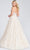 Ellie Wilde EW122005 - Embroidered Tulle In seam pockets A Line Bridal Gown Prom Dresses