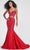 Ellie Wilde EW122013 - Two-Piece Beaded Prom Gown Special Occasion Dress 00 / Ruby