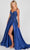 Ellie Wilde EW122015 - Crisscross Back Prom Gown Special Occasion Dress 00 / Navy
