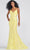 Ellie Wilde EW122022 - Sequin Mermaid Prom Gown Special Occasion Dress 00 / Yellow