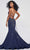 Ellie Wilde EW122028 - Bejeweled V-Neck Prom Dress Prom Dresses