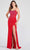 Ellie Wilde EW122033 - Beaded Scoop Prom Dress Prom Dresses 00 / Red