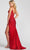 Ellie Wilde EW122044 - V-Neck Slit Prom Dress Prom Dresses