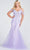 Ellie Wilde EW122065 - Applique Corset Prom Gown Special Occasion Dress 00 / Lilac