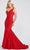 Ellie Wilde EW122075 - Sleeveless Prom Dress Special Occasion Dress 00 / Ruby